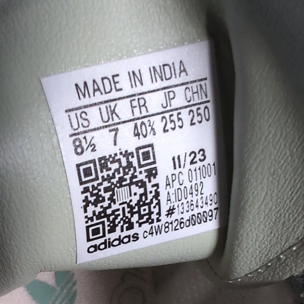 Adidas Samba OG Sneakers White Silver Green Size Women’s 8.5 - Picture 5 of 9